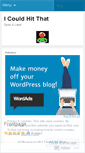 Mobile Screenshot of icouldhitthat.wordpress.com