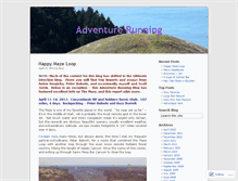 Tablet Screenshot of adventurerun.wordpress.com