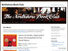 Tablet Screenshot of northshorebookclub.wordpress.com