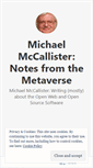 Mobile Screenshot of metaverse.wordpress.com