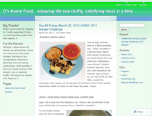 Tablet Screenshot of dhomefood.wordpress.com