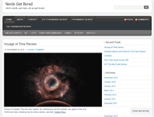 Tablet Screenshot of nerdsgetbored.wordpress.com