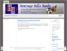 Tablet Screenshot of heritagehillsband.wordpress.com