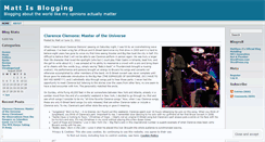 Desktop Screenshot of mattisblogging.wordpress.com