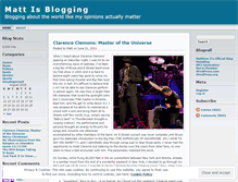 Tablet Screenshot of mattisblogging.wordpress.com