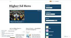 Desktop Screenshot of higheredhero.wordpress.com