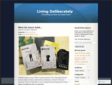 Tablet Screenshot of livingdeliberately.wordpress.com