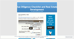 Desktop Screenshot of duediligencechecklist.wordpress.com