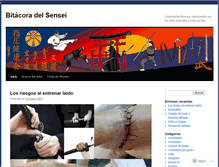 Tablet Screenshot of bitacoradelsensei.wordpress.com