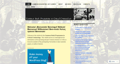 Desktop Screenshot of commonstudyprogramme.wordpress.com