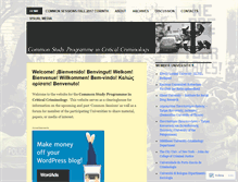 Tablet Screenshot of commonstudyprogramme.wordpress.com