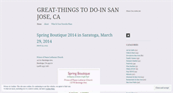 Desktop Screenshot of greatthingsinsanjose.wordpress.com