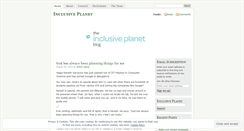 Desktop Screenshot of inclusiveplanet.wordpress.com