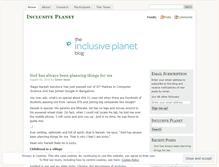 Tablet Screenshot of inclusiveplanet.wordpress.com