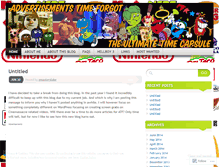 Tablet Screenshot of forgottenadvertisements.wordpress.com