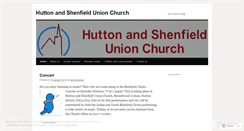 Desktop Screenshot of huttonandshenfieldunionchurch.wordpress.com