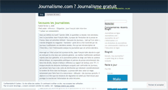Desktop Screenshot of journalismegratuit.wordpress.com