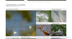Desktop Screenshot of 1regardsurlanature.wordpress.com