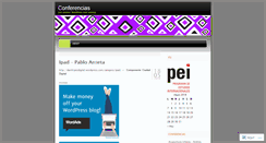 Desktop Screenshot of conferenciasnt.wordpress.com