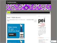 Tablet Screenshot of conferenciasnt.wordpress.com