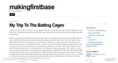 Desktop Screenshot of makingfirstbase.wordpress.com