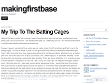 Tablet Screenshot of makingfirstbase.wordpress.com