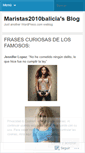 Mobile Screenshot of maristas2010balicia.wordpress.com