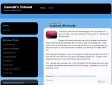 Tablet Screenshot of hannahc22.wordpress.com