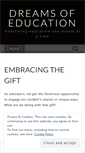Mobile Screenshot of dreamsofeducation.wordpress.com