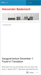 Mobile Screenshot of alecbadenoch.wordpress.com