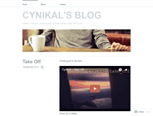 Tablet Screenshot of cynikalmusic.wordpress.com