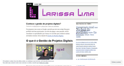 Desktop Screenshot of larissalima.wordpress.com