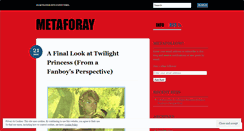 Desktop Screenshot of metaforay.wordpress.com