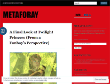 Tablet Screenshot of metaforay.wordpress.com