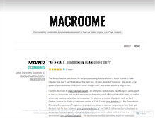 Tablet Screenshot of macroome.wordpress.com