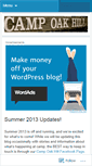 Mobile Screenshot of campoakhill.wordpress.com