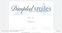 Desktop Screenshot of dimpledsmiles.wordpress.com