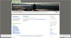 Desktop Screenshot of gr8governance.wordpress.com