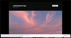 Desktop Screenshot of earthwhisperings.wordpress.com