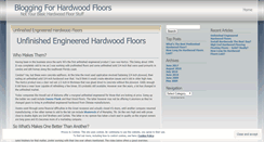 Desktop Screenshot of hardwoodflooringguy.wordpress.com