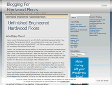 Tablet Screenshot of hardwoodflooringguy.wordpress.com
