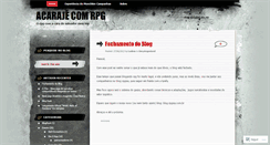 Desktop Screenshot of acarajecomrpg.wordpress.com