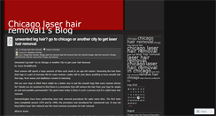 Desktop Screenshot of chicagolaserhairremoval1.wordpress.com