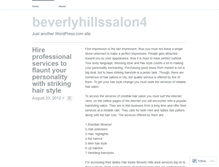 Tablet Screenshot of beverlyhillssalon4.wordpress.com