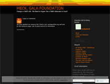 Tablet Screenshot of meckgala26.wordpress.com