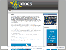 Tablet Screenshot of michiganstatepolice.wordpress.com