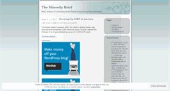 Desktop Screenshot of minoritybrief.wordpress.com