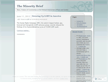 Tablet Screenshot of minoritybrief.wordpress.com