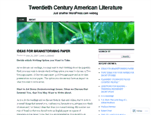 Tablet Screenshot of americanlit2.wordpress.com