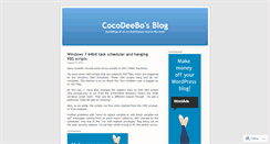 Desktop Screenshot of cocodeebo.wordpress.com